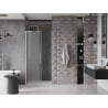 Mexen Velar L drzwi prysznicowe rozsuwane 100 cm, szron, nikiel szczotkowany - 871-100-003-31-97
