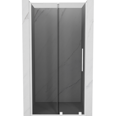 Mexen Velar L drzwi prysznicowe rozsuwane 90 cm, grafit, białe - 871-090-003-41-20