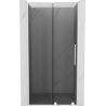 Mexen Velar L drzwi prysznicowe rozsuwane 100 cm, grafit, białe - 871-100-003-41-20