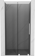 Mexen Velar L drzwi prysznicowe rozsuwane 110 cm, grafit, białe - 871-110-003-41-20