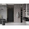 Mexen Velar L drzwi prysznicowe rozsuwane 90 cm, grafit, złote - 871-090-003-41-50