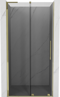 Mexen Velar L drzwi prysznicowe rozsuwane 120 cm, grafit, złote - 871-120-003-41-50