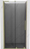 Mexen Velar L drzwi prysznicowe rozsuwane 120 cm, grafit, złote szczotkowane - 871-120-003-41-55