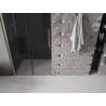 Mexen Velar L drzwi prysznicowe rozsuwane 110 cm, grafit, złote szczotkowane - 871-110-003-41-55