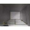 Mexen Velar L drzwi prysznicowe rozsuwane 90 cm, grafit, złote szczotkowane - 871-090-003-41-55