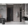 Mexen Velar L drzwi prysznicowe rozsuwane 110 cm, grafit, różowe złoto - 871-110-003-41-60