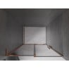 Mexen Velar L drzwi prysznicowe rozsuwane 110 cm, grafit, różowe złoto - 871-110-003-41-60