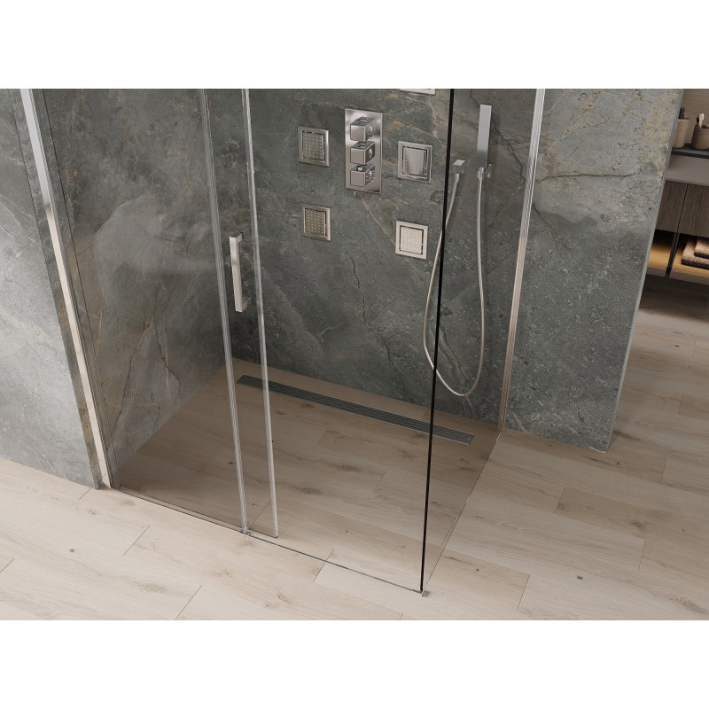 Mexen Omega kabina prysznicowa rozsuwana 130 x 100 cm, transparent, chrom - 825-130-100-01-00