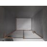 Mexen Velar L drzwi prysznicowe rozsuwane 90 cm, grafit, miedź szczotkowana - 871-090-003-41-65
