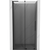 Mexen Velar L drzwi prysznicowe rozsuwane 110 cm, grafit, czarne - 871-110-003-41-70