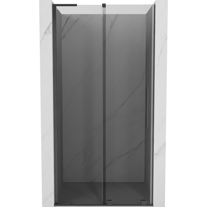 Mexen Velar L drzwi prysznicowe rozsuwane 90 cm, grafit, gun gray szczotkowany - 871-090-003-41-66