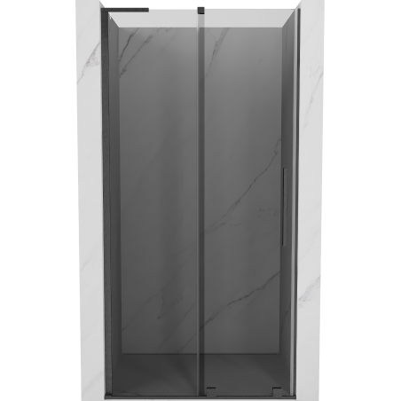 Mexen Velar L drzwi prysznicowe rozsuwane 90 cm, grafit, gun gray szczotkowany - 871-090-003-41-66