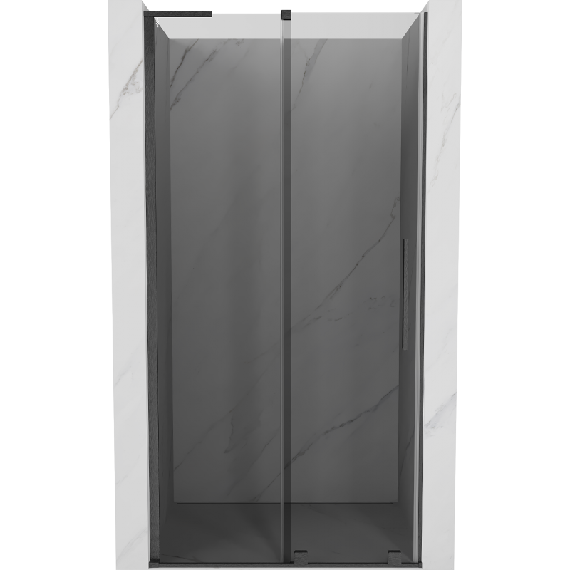 Mexen Velar L drzwi prysznicowe rozsuwane 100 cm, grafit, gun gray szczotkowany - 871-100-003-41-66
