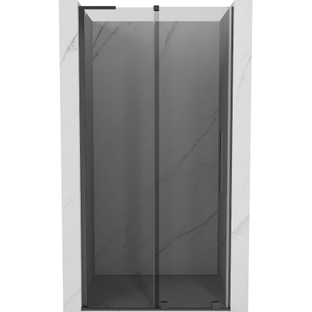 Mexen Velar L drzwi prysznicowe rozsuwane 110 cm, grafit, gun gray szczotkowany - 871-110-003-41-66