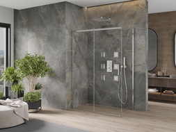 Mexen Omega kabina prysznicowa rozsuwana 140 x 70 cm, transparent, chrom - 825-140-070-01-00