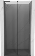 Mexen Velar L drzwi prysznicowe rozsuwane 120 cm, grafit, gun gray szczotkowany - 871-120-003-41-66