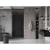 Mexen Velar L drzwi prysznicowe rozsuwane 110 cm, grafit, gun gray szczotkowany - 871-110-003-41-66