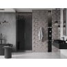 Mexen Velar L drzwi prysznicowe rozsuwane 110 cm, grafit, gun gray szczotkowany - 871-110-003-41-66