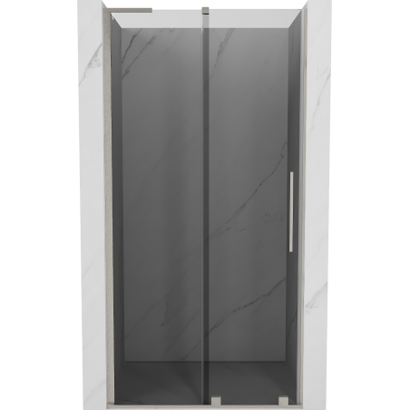 Mexen Velar L drzwi prysznicowe rozsuwane 120 cm, grafit, nikiel szczotkowany - 871-120-003-41-97