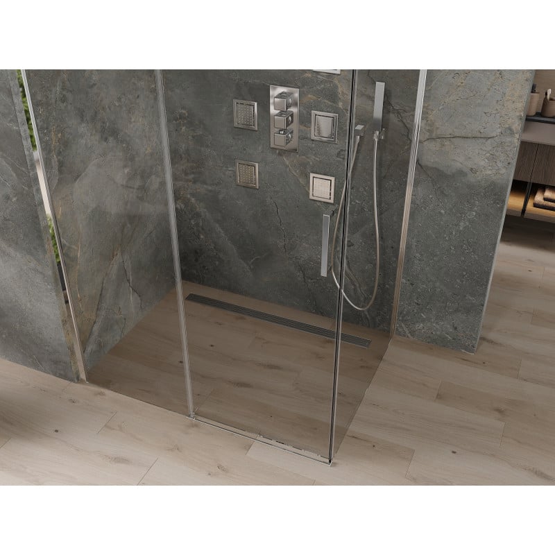 Mexen Omega kabina prysznicowa rozsuwana 140 x 100 cm, transparent, chrom - 825-140-100-01-00