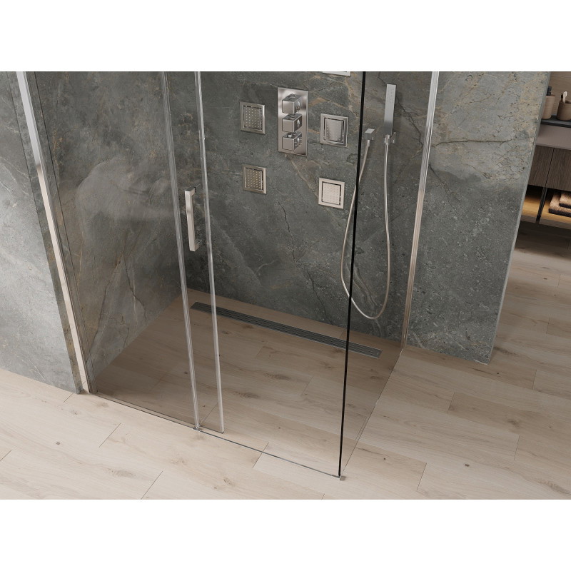Mexen Omega kabina prysznicowa rozsuwana 140 x 100 cm, transparent, chrom - 825-140-100-01-00
