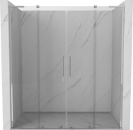 Mexen Velar L Duo drzwi prysznicowe rozsuwane 180 cm, transparent, chrom - 871-180-003-02-01