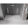 Mexen Velar L Duo drzwi prysznicowe rozsuwane 170 cm, transparent, białe - 871-170-003-02-20