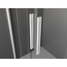 Mexen Velar L Duo drzwi prysznicowe rozsuwane 170 cm, transparent, białe - 871-170-003-02-20