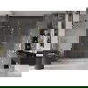 Mexen Velar L Duo drzwi prysznicowe rozsuwane 200 cm, transparent, złote - 871-200-003-02-50