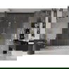 Mexen Velar L Duo drzwi prysznicowe rozsuwane 200 cm, transparent, złote - 871-200-003-02-50