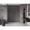 Mexen Velar L Duo drzwi prysznicowe rozsuwane 180 cm, transparent, różowe złoto - 871-180-003-02-60