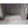 Mexen Velar L Duo drzwi prysznicowe rozsuwane 180 cm, transparent, miedź szczotkowana - 871-180-003-02-65