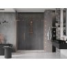 Mexen Velar L Duo drzwi prysznicowe rozsuwane 180 cm, transparent, miedź szczotkowana - 871-180-003-02-65