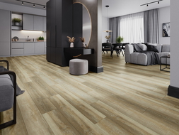 Mexen West Orange próbka paneli winylowych 1240 x 182 mm SPC 6,5 mm, podkład IXPE 1,5 mm, 4 V-Fuga, Dąb - F1009-S