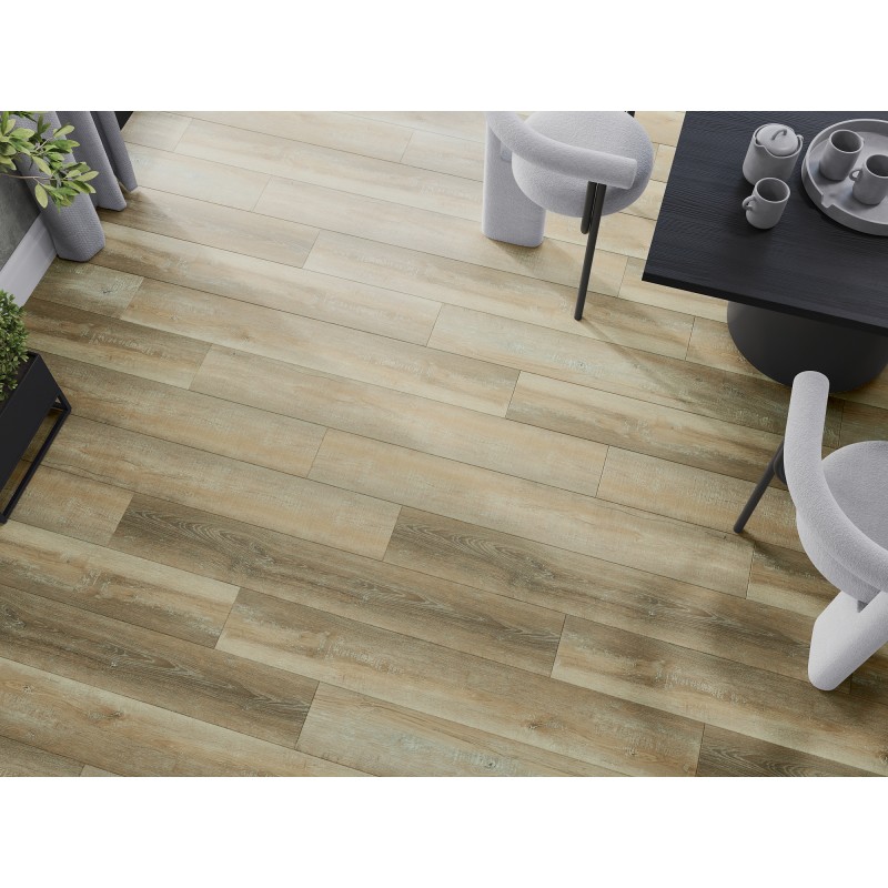 Mexen West Orange próbka paneli winylowych SPC 6,5 mm, podkład IXPE 1,5 mm, 4 V-Fuga, Dąb - F1009-S