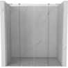 Mexen Velar L Duo drzwi prysznicowe rozsuwane 170 cm, transparent, nikiel szczotkowany - 871-170-003-02-97
