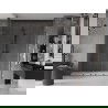 Mexen Velar L Duo drzwi prysznicowe rozsuwane 200 cm, transparent, gun metal - 871-200-003-02-95