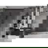 Mexen Velar L Duo drzwi prysznicowe rozsuwane 200 cm, transparent, gun metal - 871-200-003-02-95