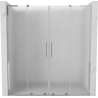 Mexen Velar L Duo drzwi prysznicowe rozsuwane 200 cm, szron, chrom - 871-200-003-32-01