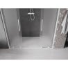 Mexen Velar L Duo drzwi prysznicowe rozsuwane 170 cm, szron, białe - 871-170-003-32-20