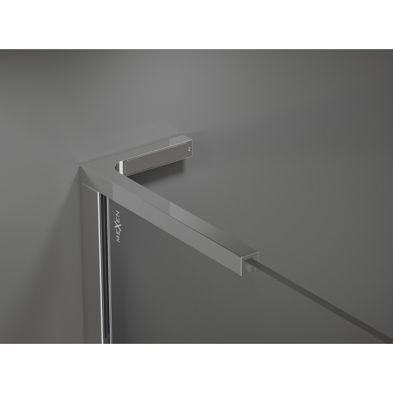 Mexen Velar L Duo drzwi prysznicowe rozsuwane 200 cm, szron, chrom - 871-200-003-32-01