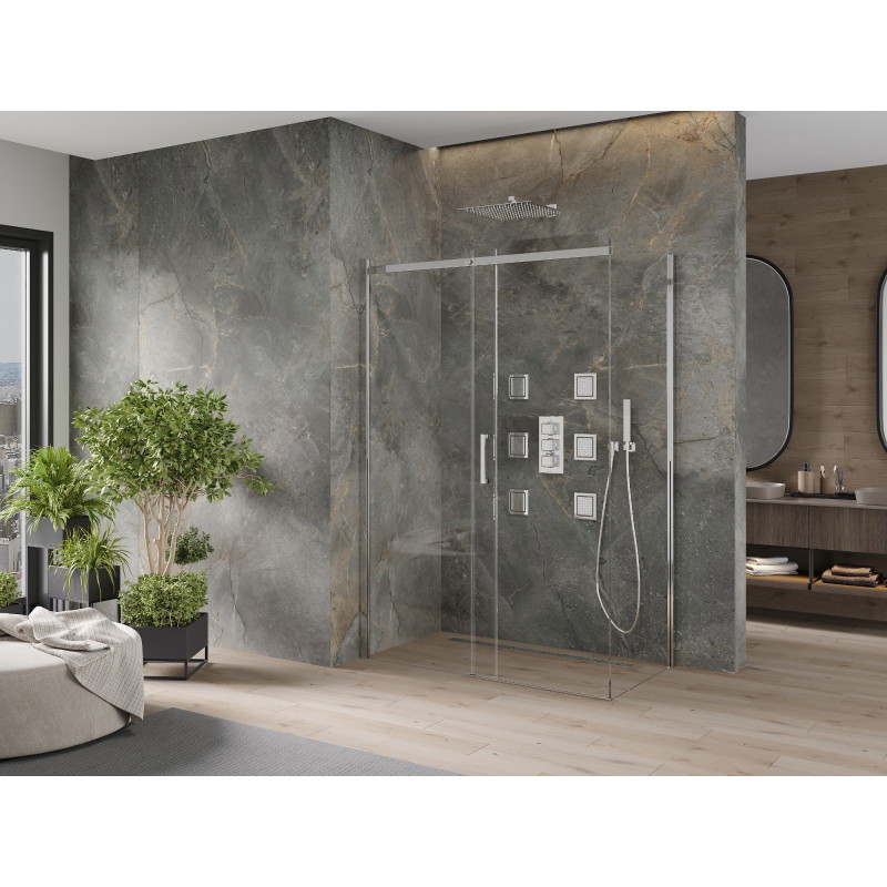 Mexen Omega kabina prysznicowa rozsuwana 160 x 70 cm, transparent, chrom - 825-160-070-01-00