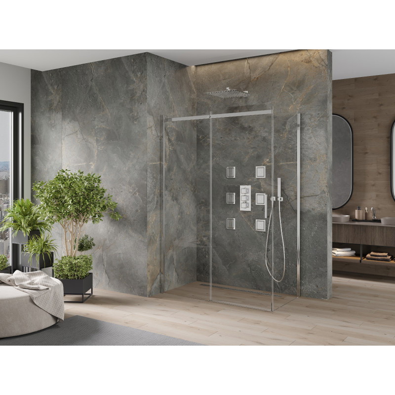 Mexen Omega kabina prysznicowa rozsuwana 160 x 70 cm, transparent, chrom - 825-160-070-01-00