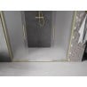 Mexen Velar L Duo drzwi prysznicowe rozsuwane 180 cm, szron, złote szczotkowane - 871-180-003-32-55