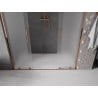 Mexen Velar L Duo drzwi prysznicowe rozsuwane 180 cm, szron, różowe złoto - 871-180-003-32-60