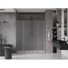 Mexen Velar L Duo drzwi prysznicowe rozsuwane 180 cm, szron, gun gray szczotkowany - 871-180-003-32-66