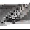 Mexen Velar L Duo drzwi prysznicowe rozsuwane 200 cm, szron, gun gray szczotkowany - 871-200-003-32-66