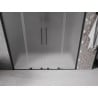 Mexen Velar L Duo drzwi prysznicowe rozsuwane 170 cm, szron, czarne - 871-170-003-32-70