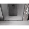 Mexen Velar L Duo drzwi prysznicowe rozsuwane 180 cm, szron, gun metal - 871-180-003-32-95