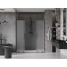 Mexen Velar L Duo drzwi prysznicowe rozsuwane 180 cm, szron, czarne - 871-180-003-32-70
